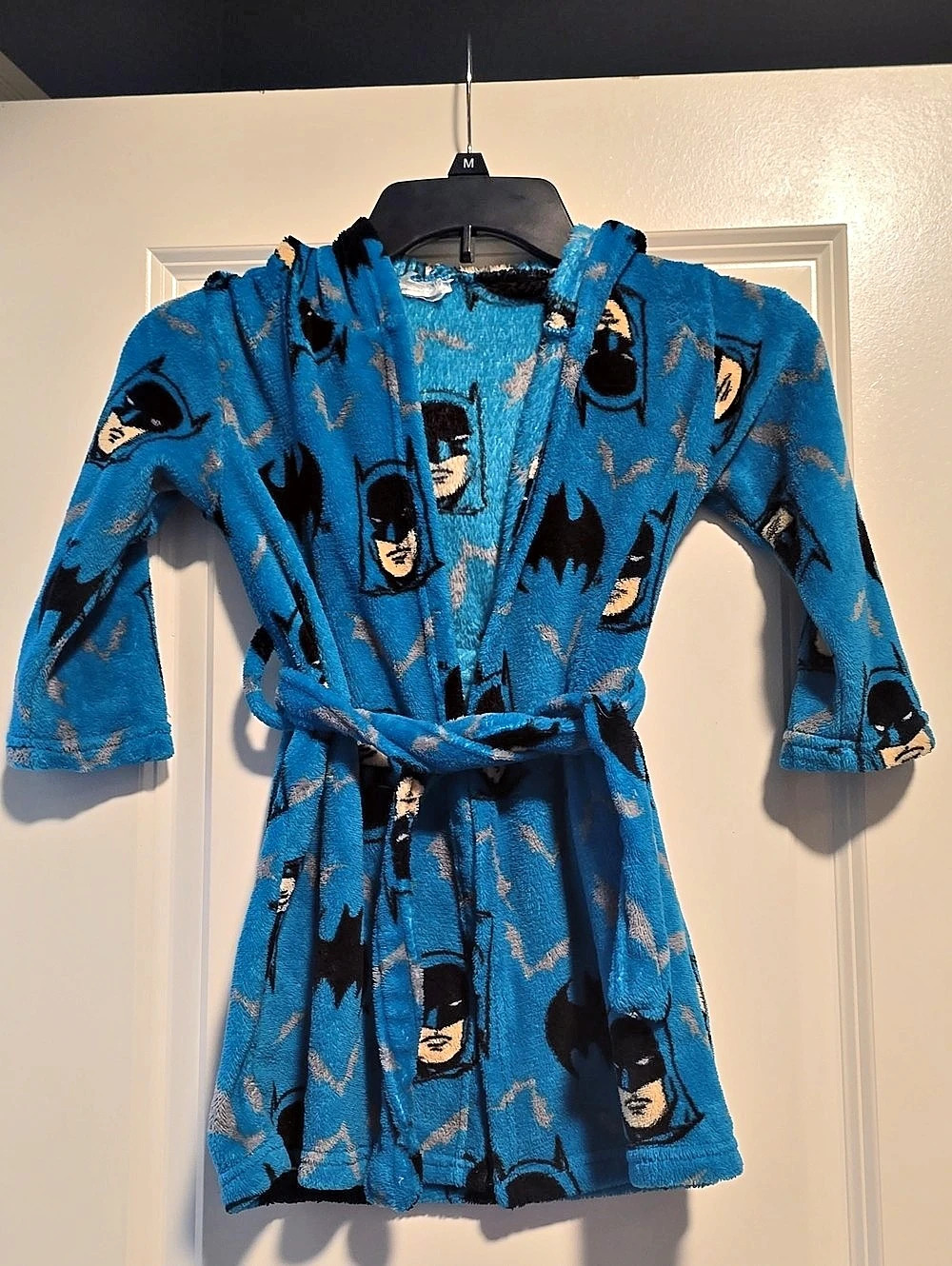 DC Comics Batman Hooded Robe in Blue & Black